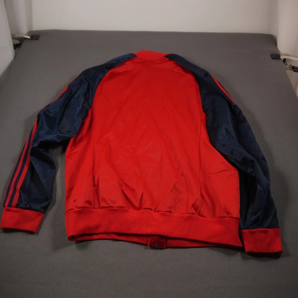 Vintage 70s Adidas ATP Keyrolan Three Stripe Raglan Men Track Jacket L Red Blue